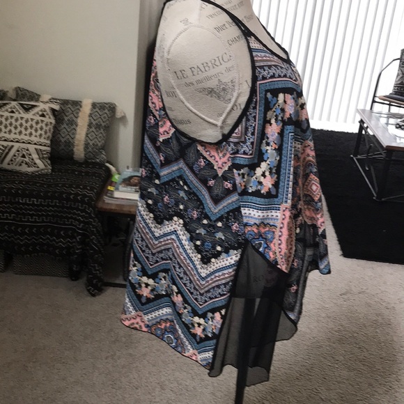 Paisley Multi-Print Tank Top - Picture 3 of 7